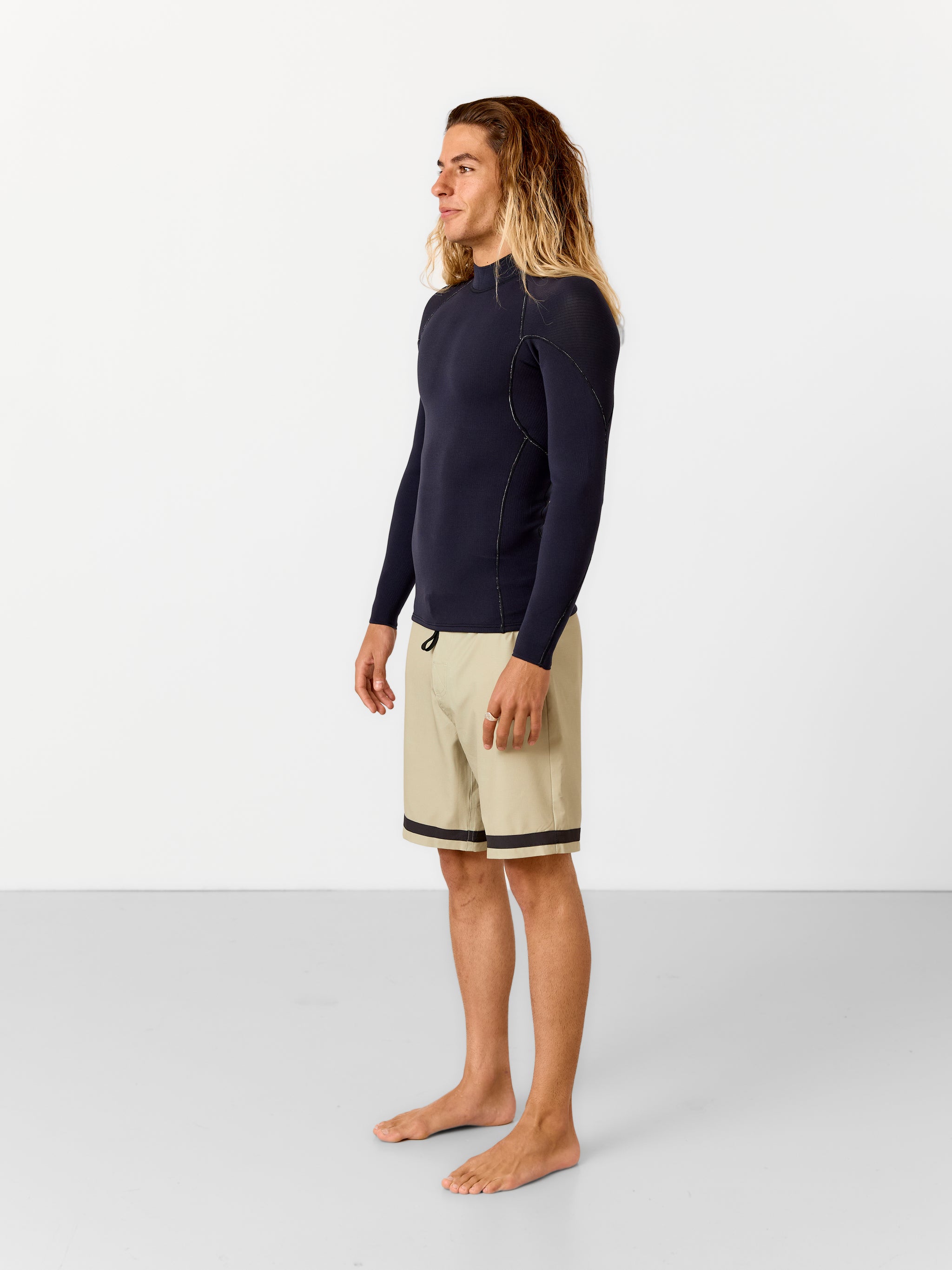 Mens 1.5mm Rituals Long Sleeve Vest | Black – Project Blank